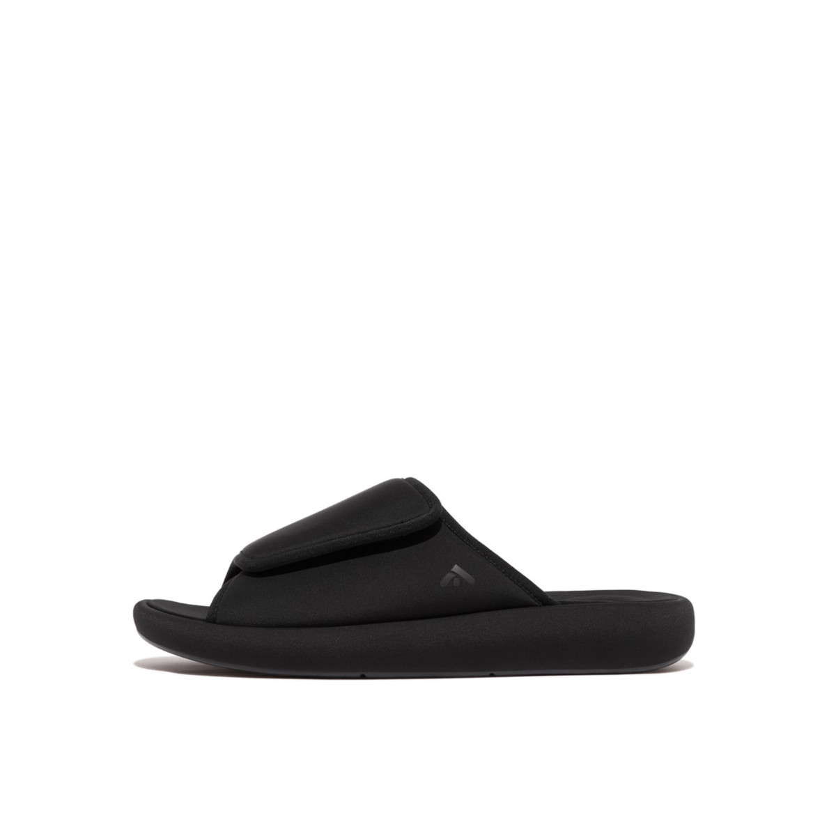 FitFlop - IQUSHION CITY ADJUSTABLE WATER- RESISTANT SLIDES - Black