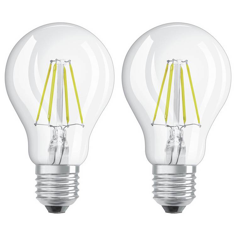 Osram 4W Filament LED Classic Glass ES GLS Bulb - Twin Pack