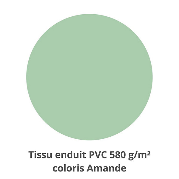 Bâche hivernage piscine hors sol Ubbink Lagon 820 x 400 cm - Toile PVC 580 g/m² Vert amande - Couverture hiver