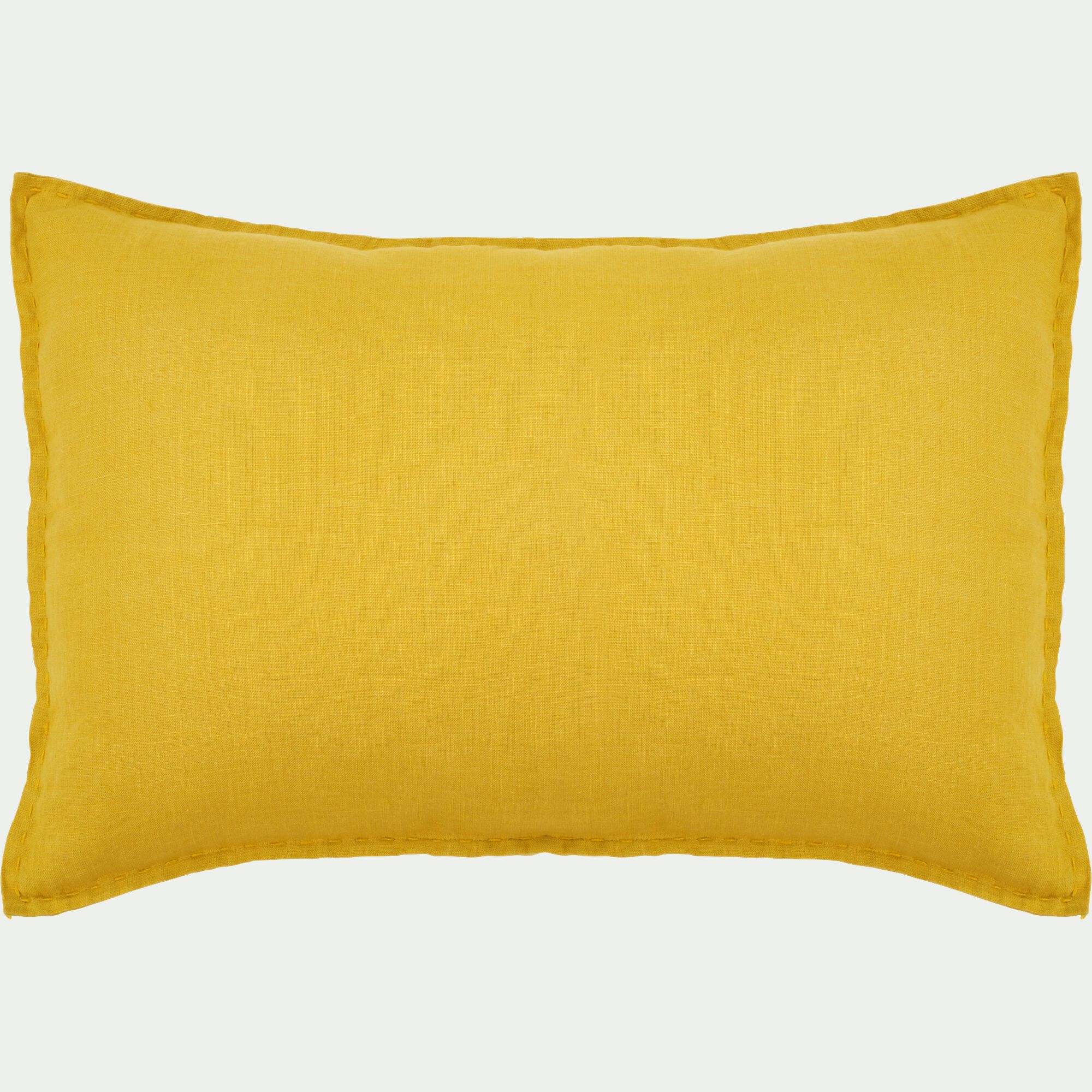 VINON - Coussin en lin lavé 40x60cm - jaune archillea