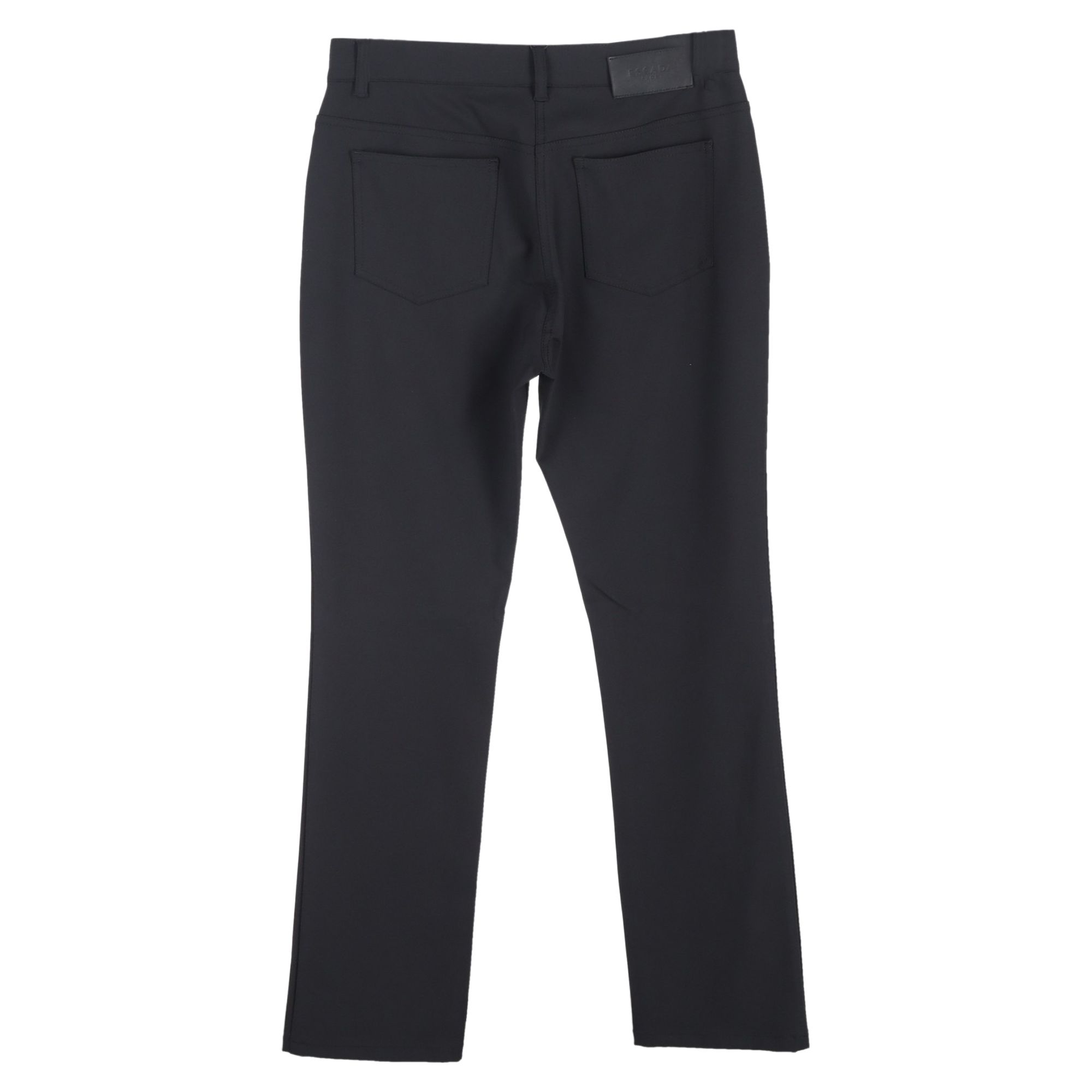 ESCADA Preloved Straight-Leg Trousers in Black Silk