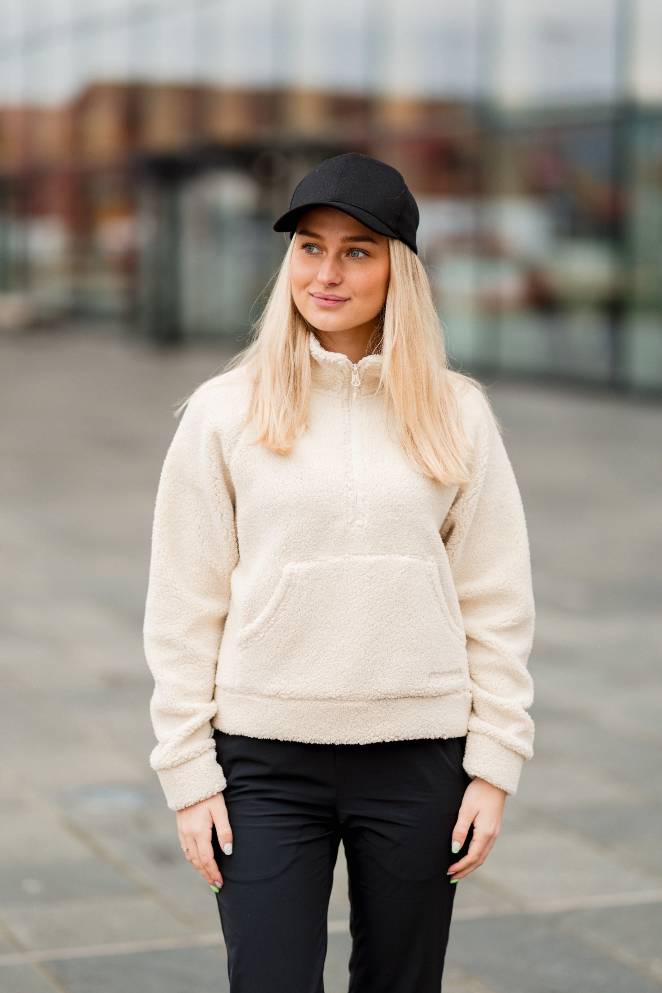 Drammen sherpa Half Zip genser