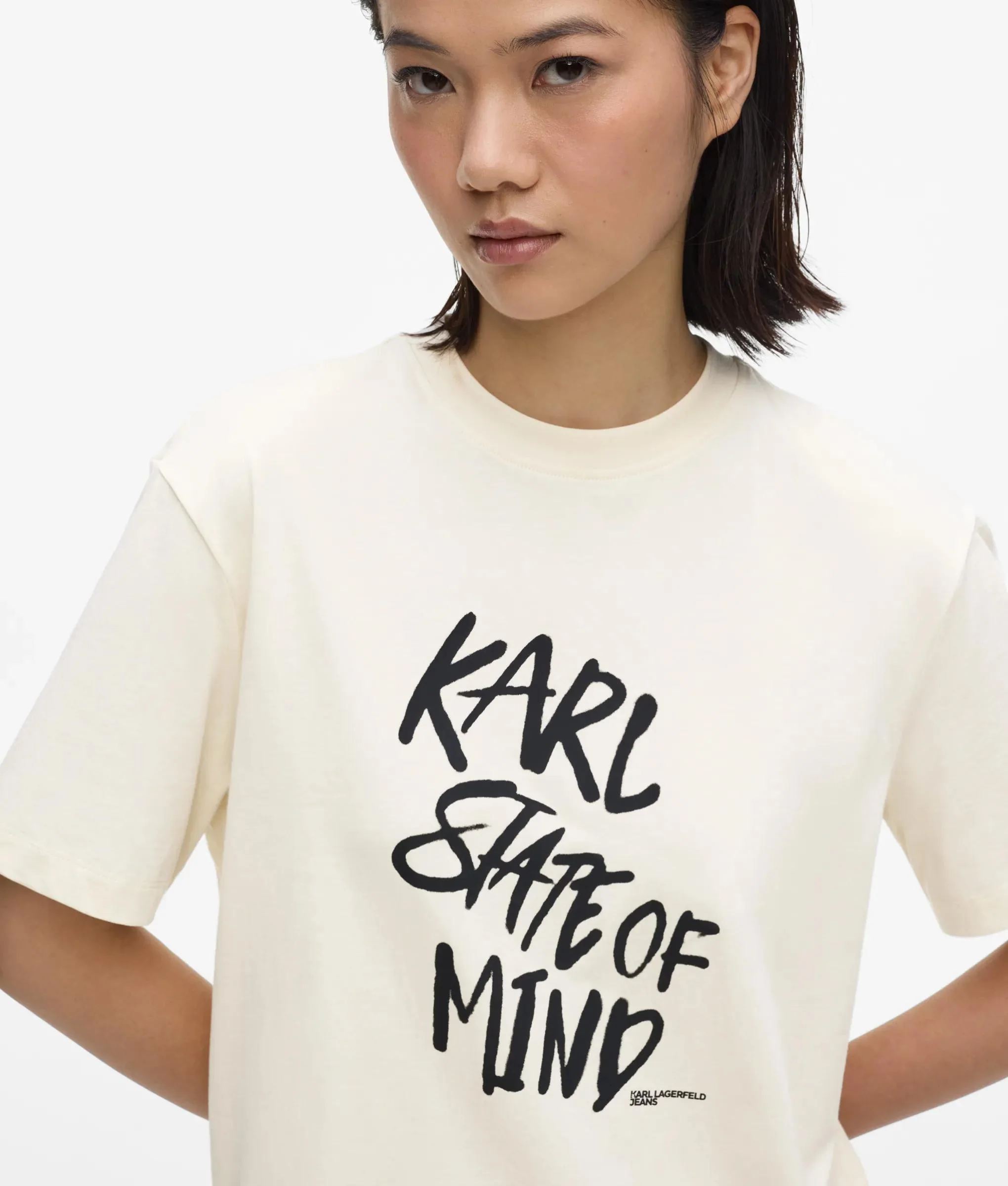 Robe t-shirt avec citation de Karl