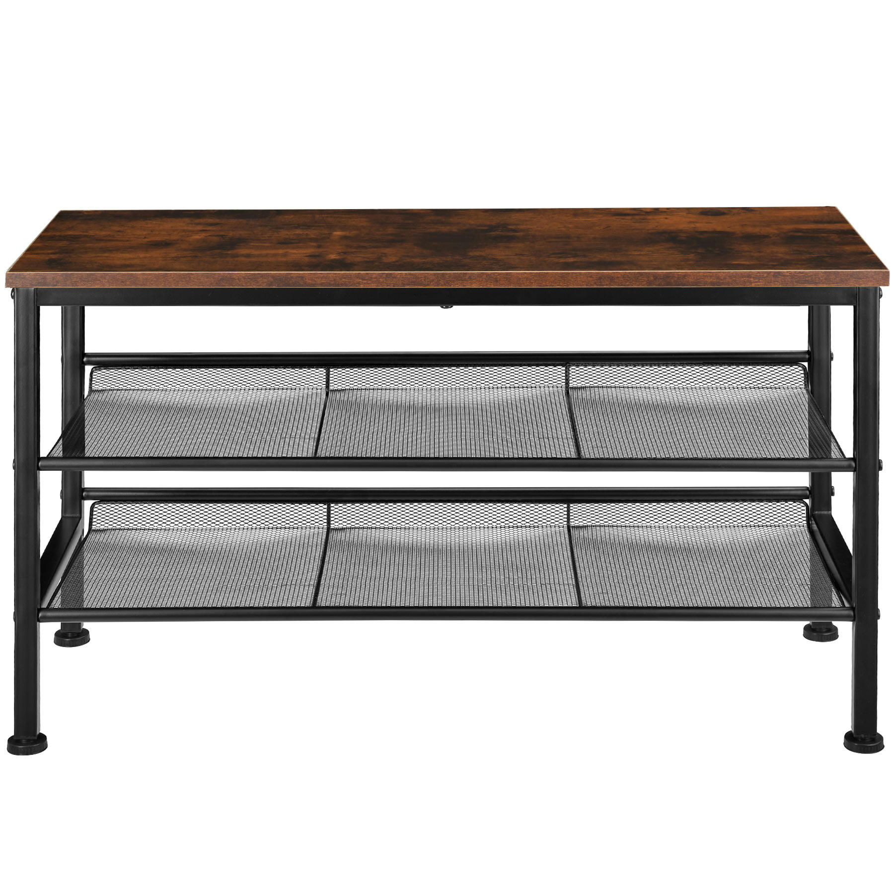 - Étagère à chaussures Style industriel Bois foncé industriel, rustique