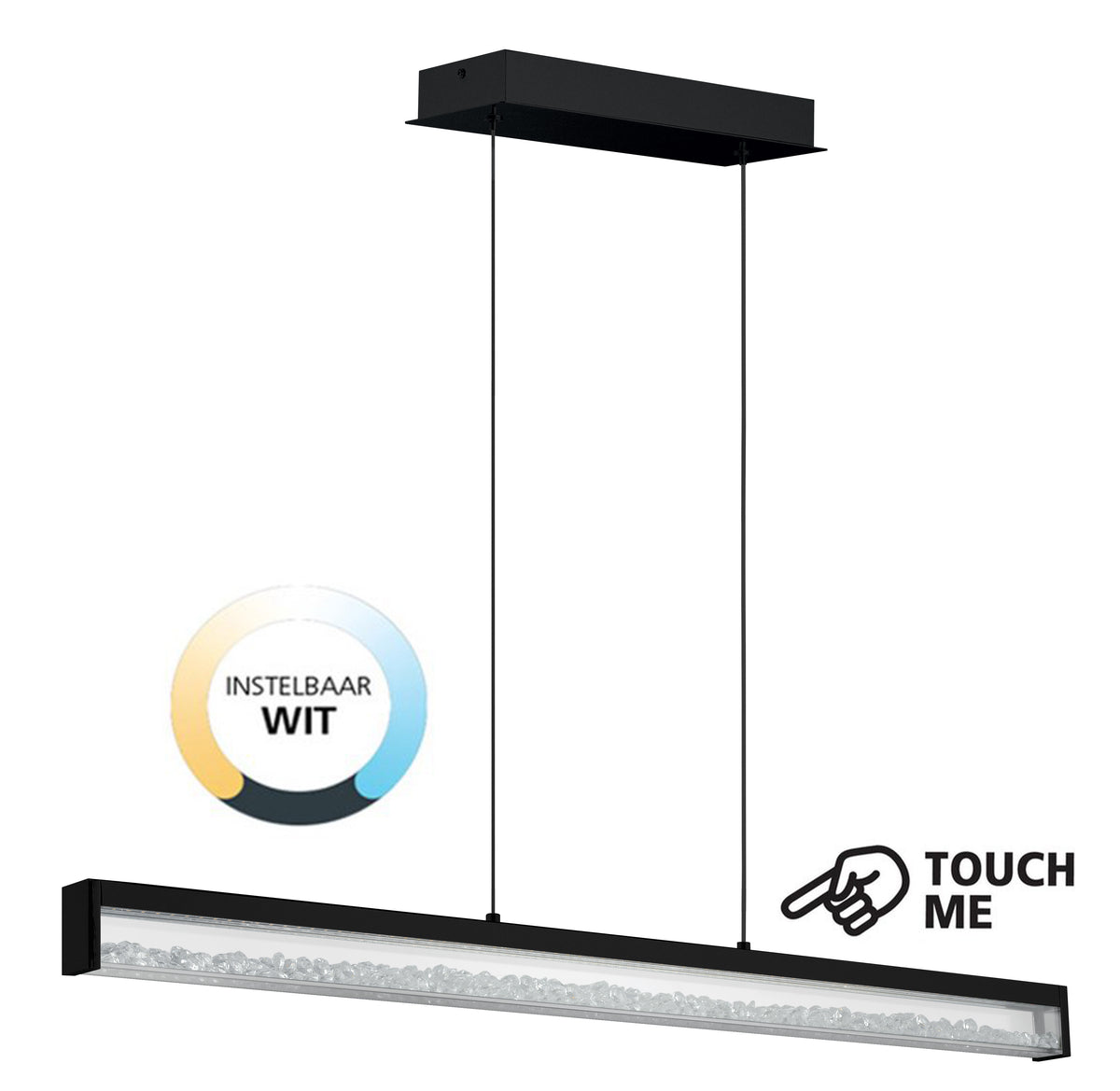 EGLO hanglamp Cardito 1 - led - zwart