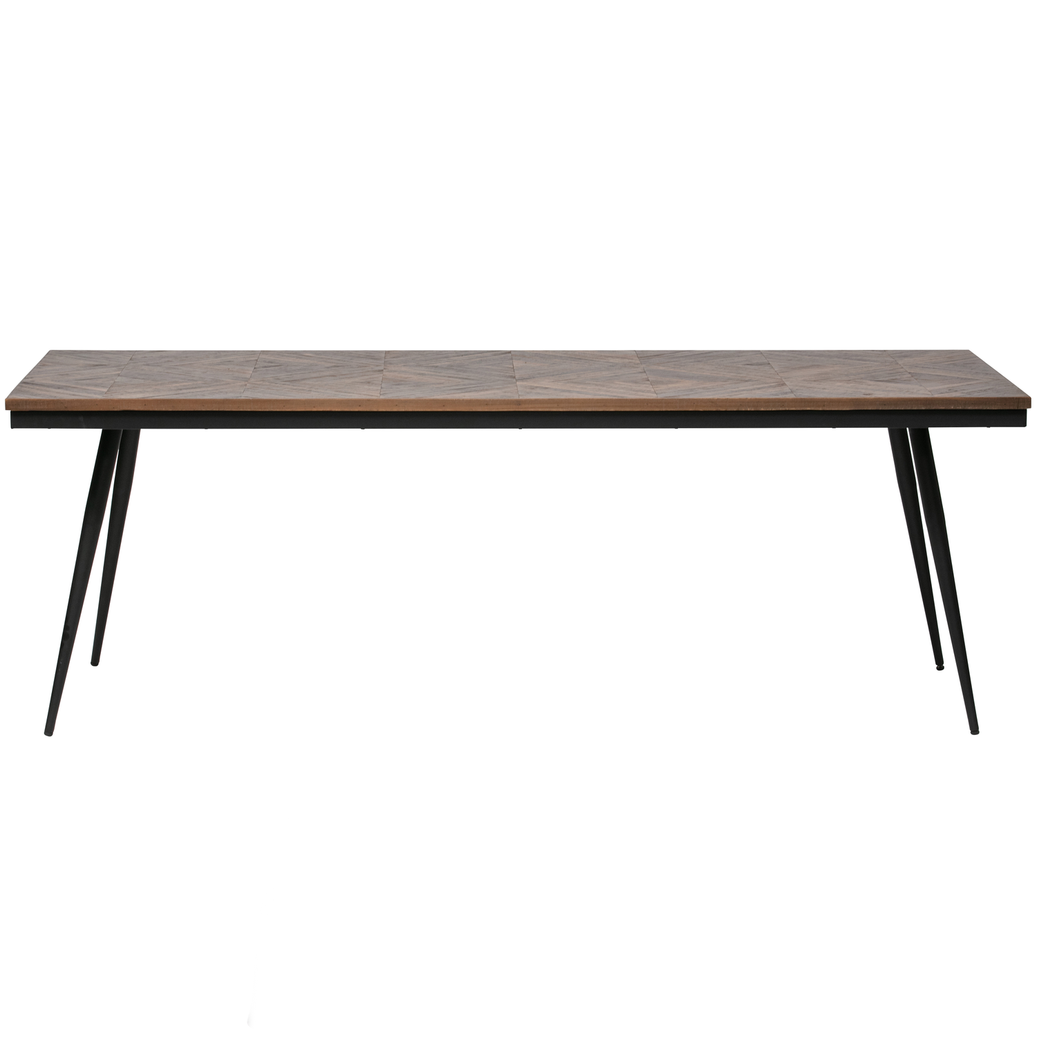 WOOOD eettafel Rhombic - Hout/Metaal - Naturel - 76x220x90
