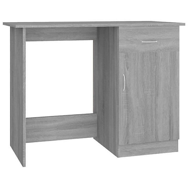 815421 vidaXL Bureau Sonoma gris 100x50x76 cm Bois d'ingénierie