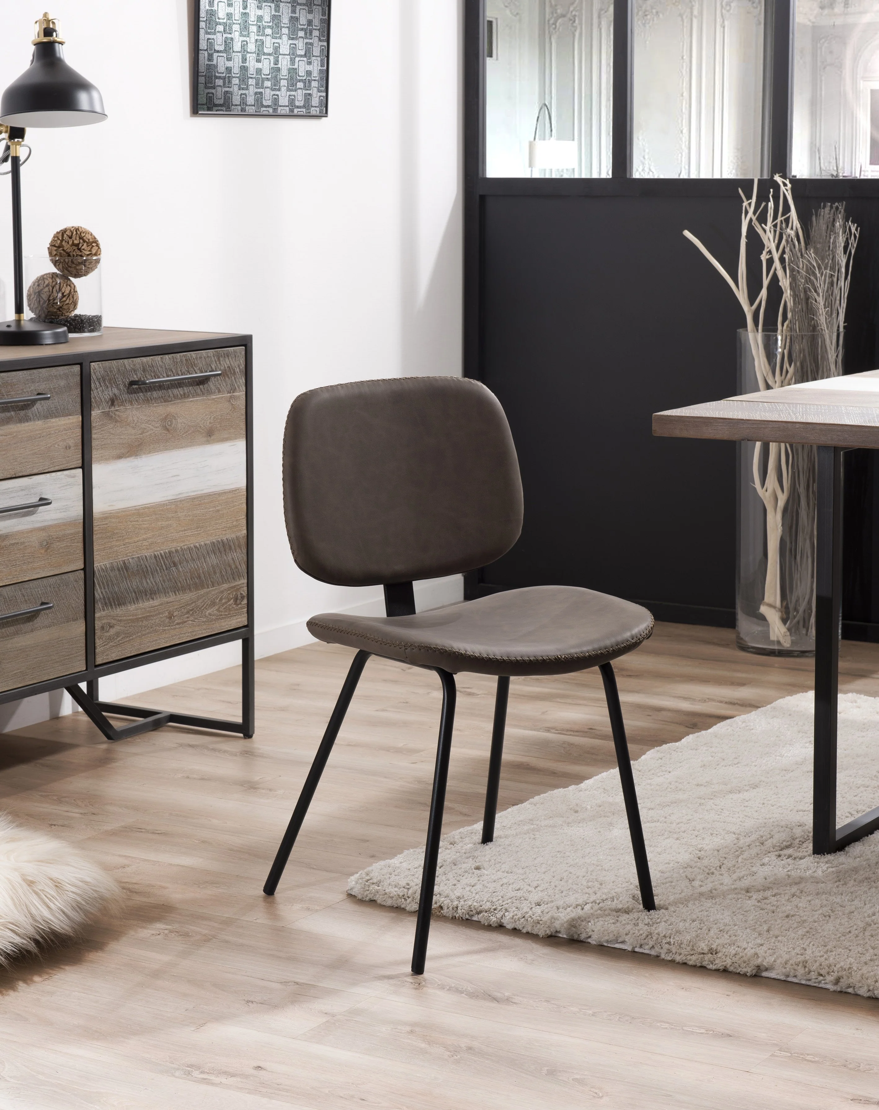 Set van 2 eetkamerstoelen Jimmy