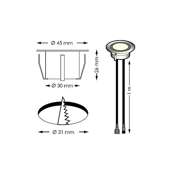 10 Spots LED à Encastrer - RGB - Telecommande   Transformateur 30W - SOFIA - Plug &Play - Dimmable