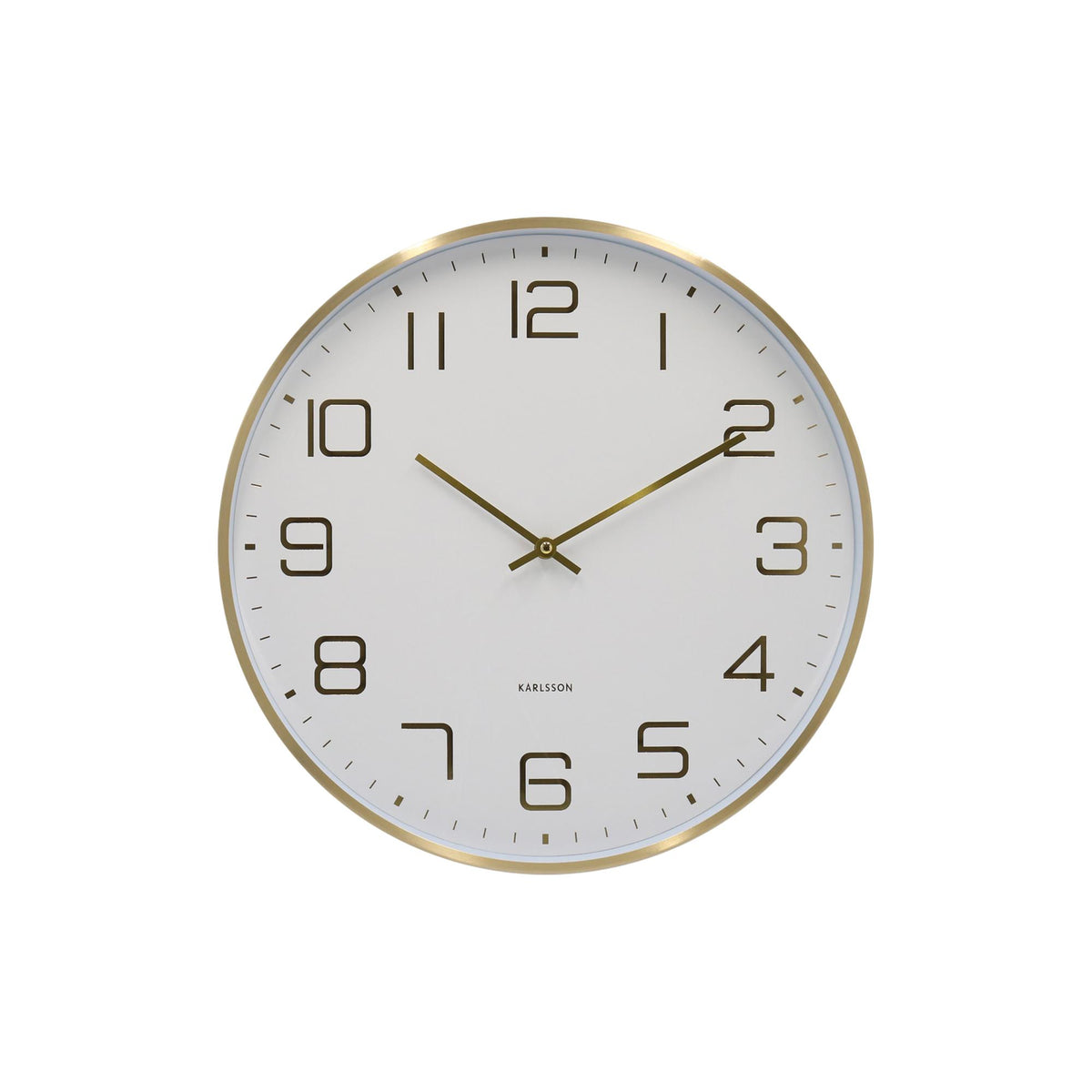 Karlsson wandklok Elegance Glow - wit - Ø40cm