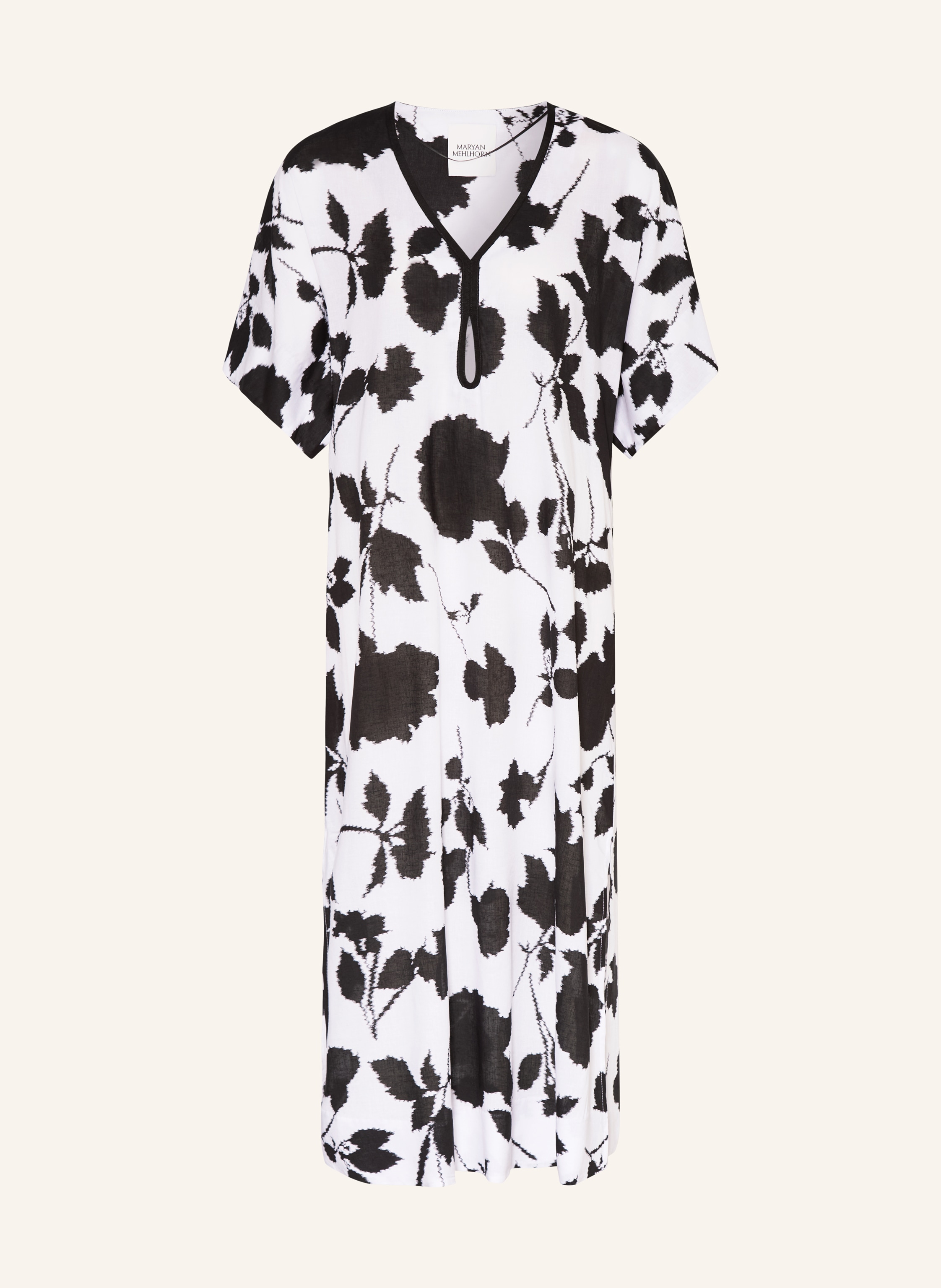 MARYAN MEHLHORN Strandkleid FLORASCAPE mit Leinen