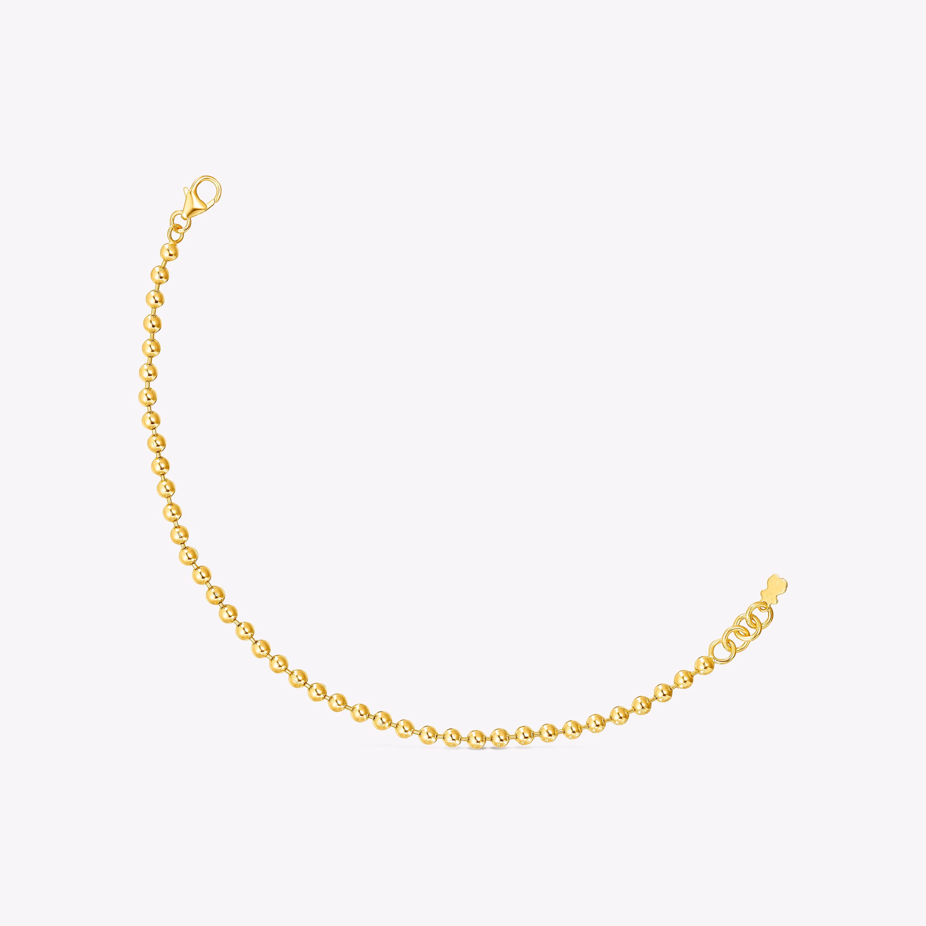 Pulsera con baño de oro 18 kt sobre plata Gloss