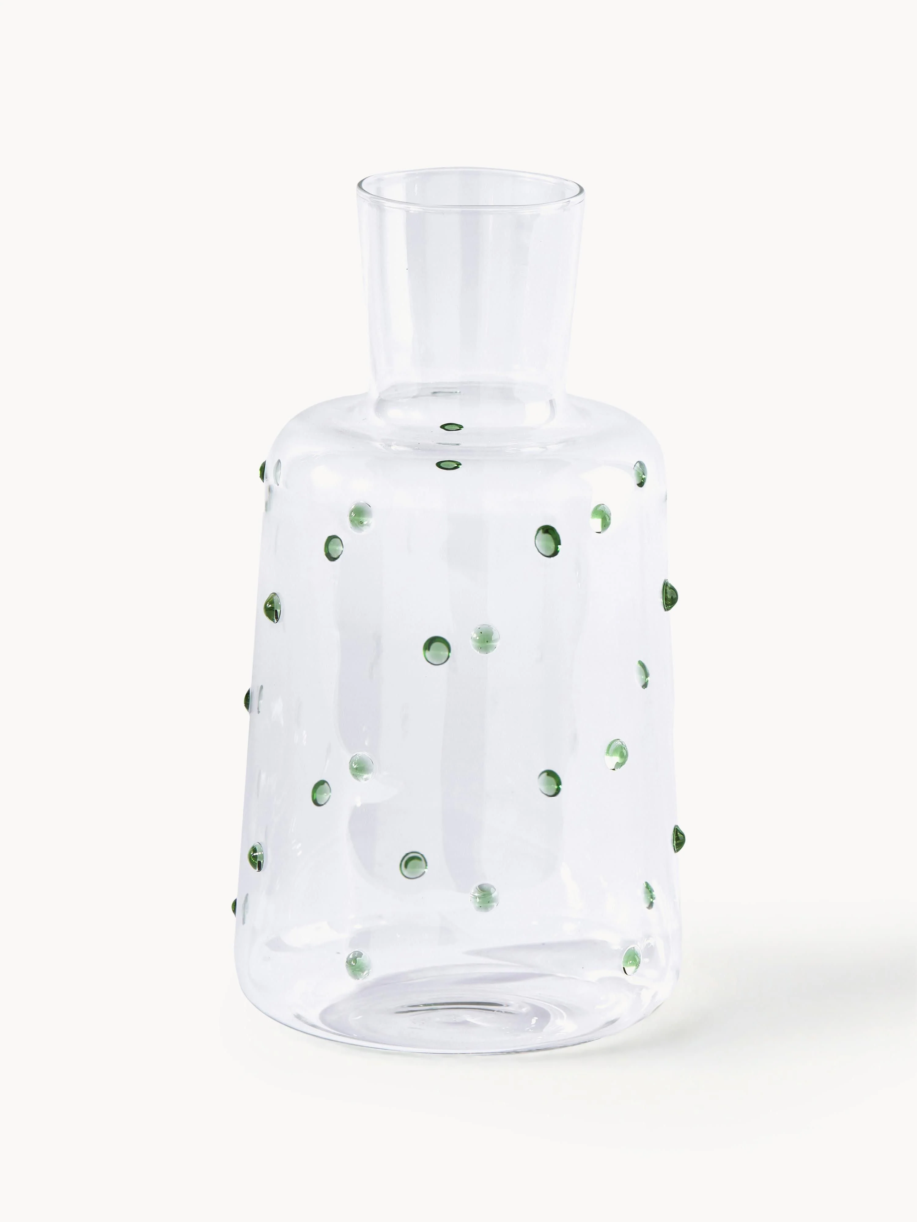 Mundgeblasene Karaffe Nob aus Borosilikatglas, 2 L