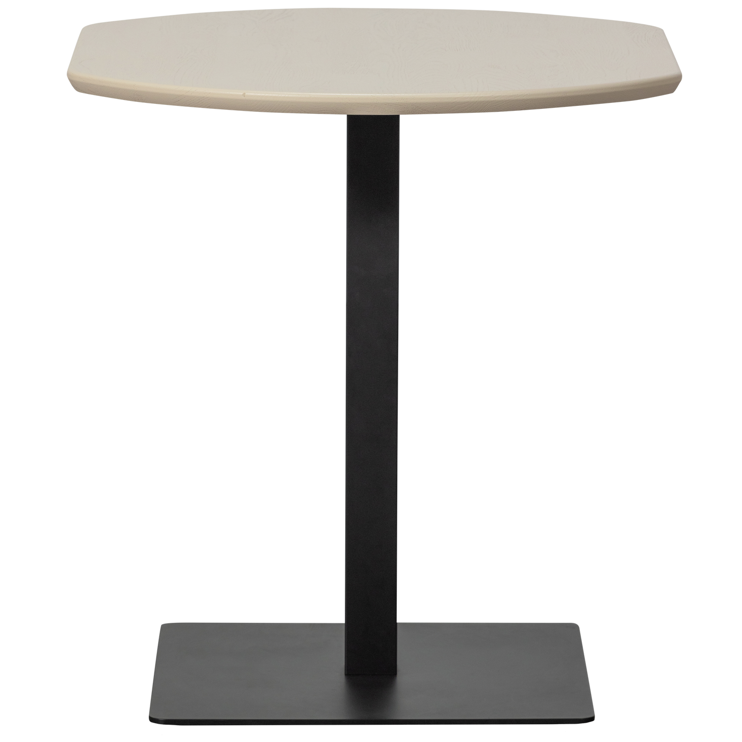 WOOOD bistro tafel tussenstuk vingerlas Tablo - Eiken - Dakargrau - 80x68