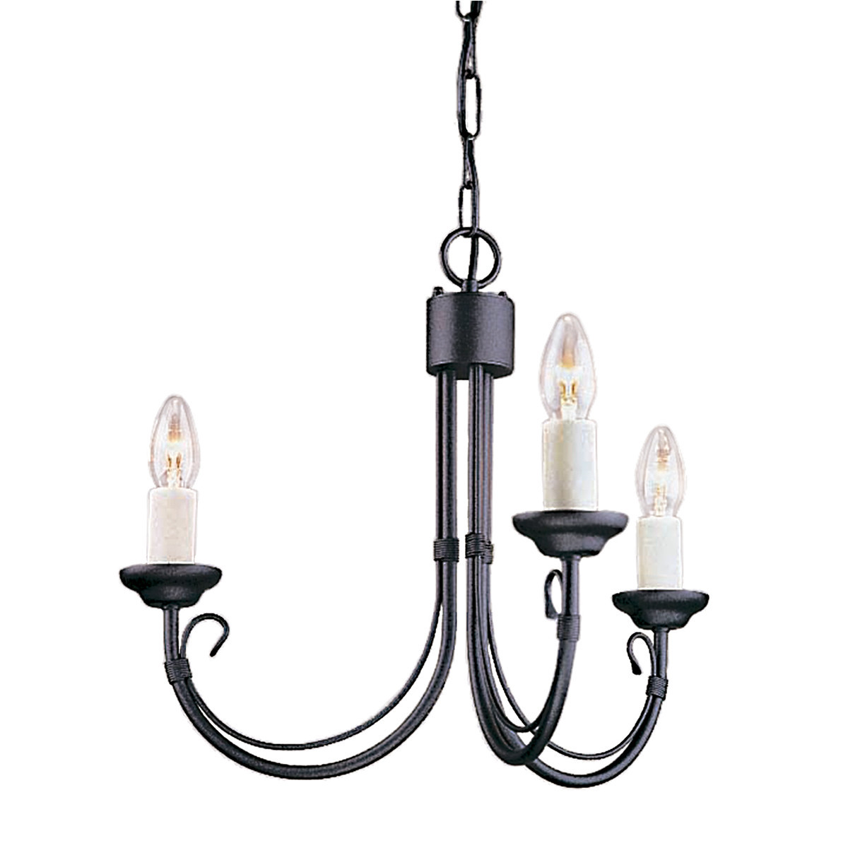 Lampa wisząca czarna Chartwell 3xE14x60W wym: 110,5x43x43 cm Elstead