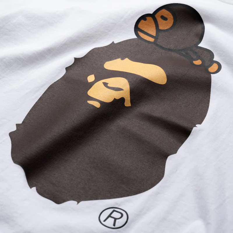 A Bathing Ape Milo On Big Ape Tee - White