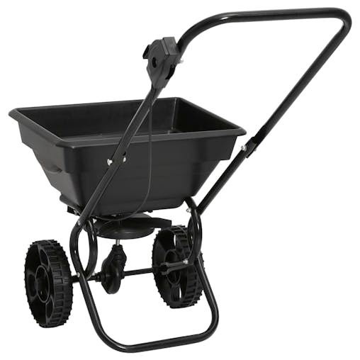 NNEVL Walk Behind Salt Spreader PVC and Steel 92x46x70 cm 15 L