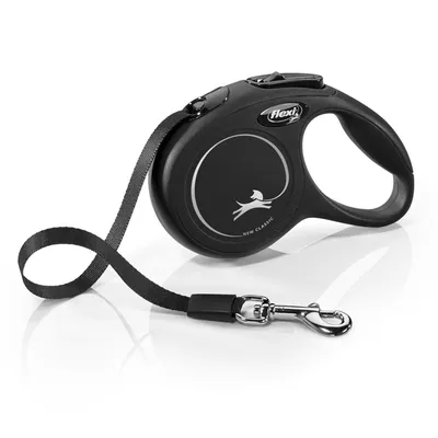 flexi Classic Harness Leash - Black - 3m