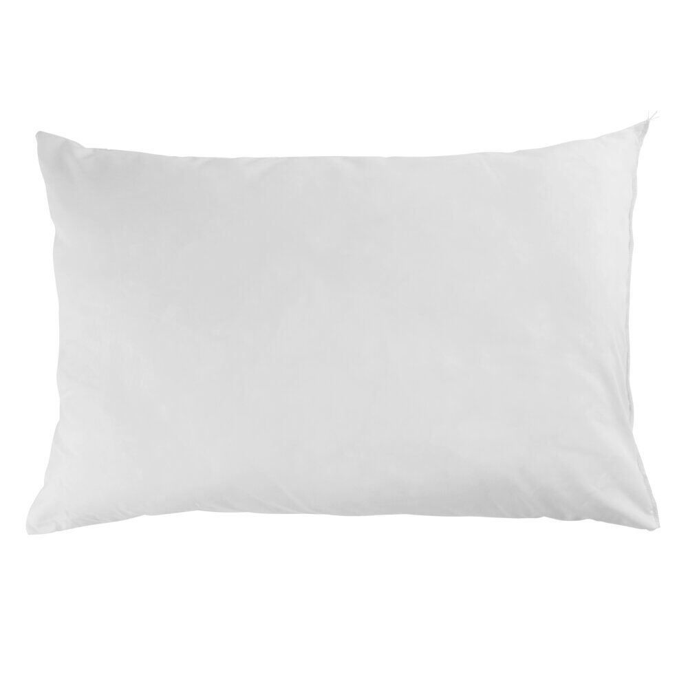 Oreiller rectangulaire blanc 70x45xép15cm