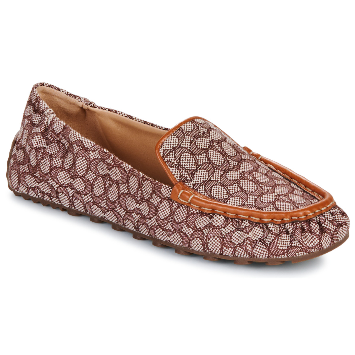 Coach - RONNIE MICRO SIGNATURE LOAFER - Beige / Brown