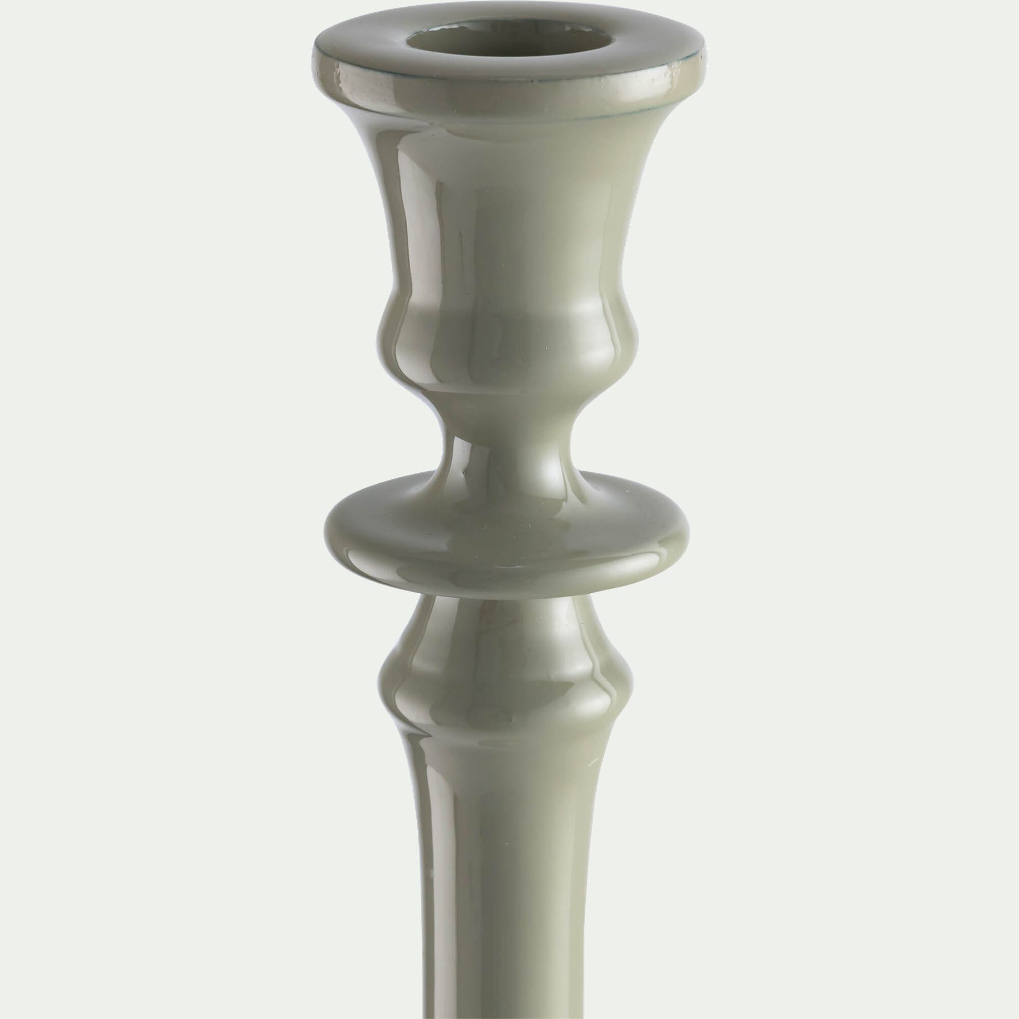 HARYA - Bougeoir en aluminium H31,5cm - blanc