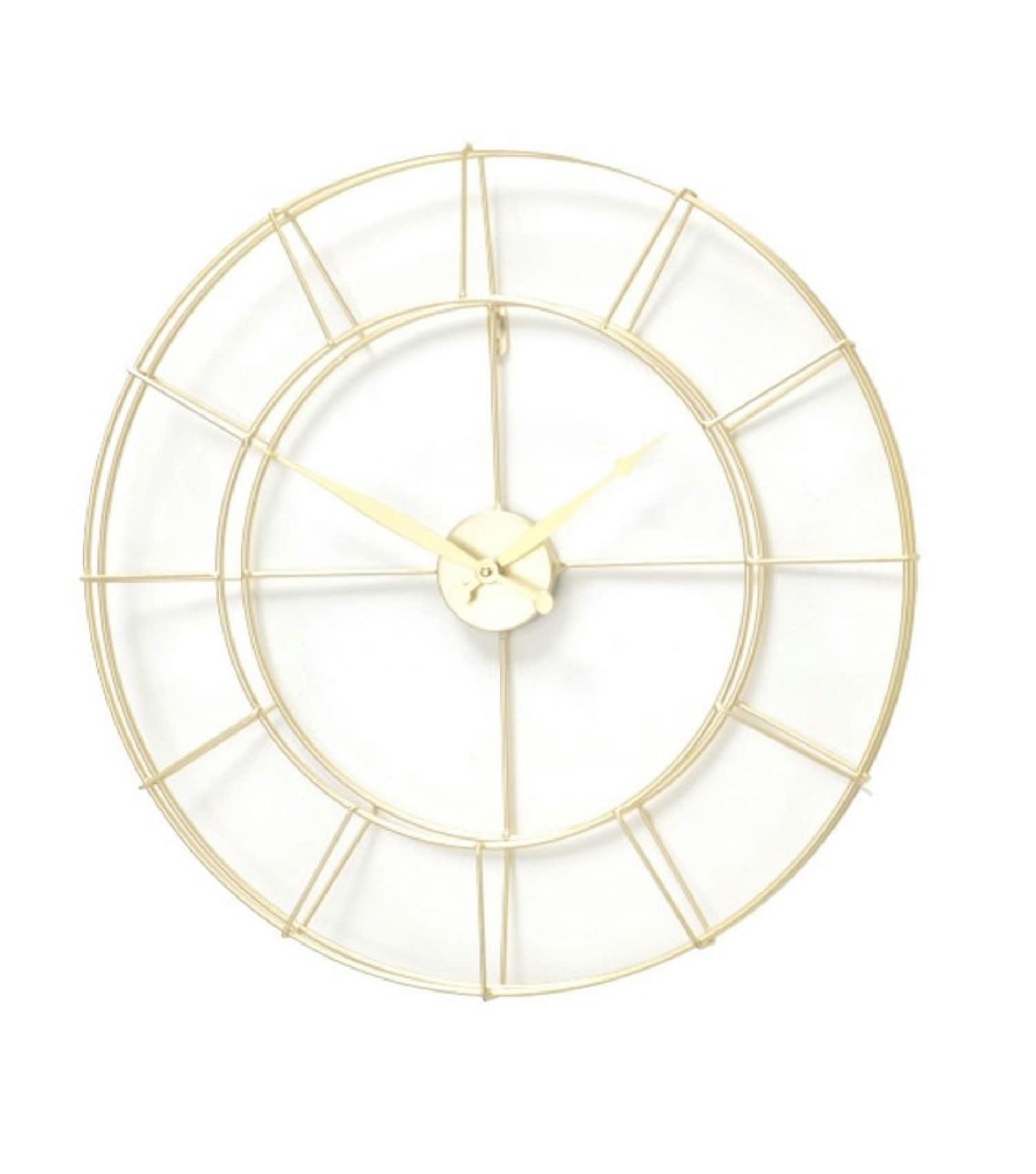 OR - Horloge murale ronde dorée D57