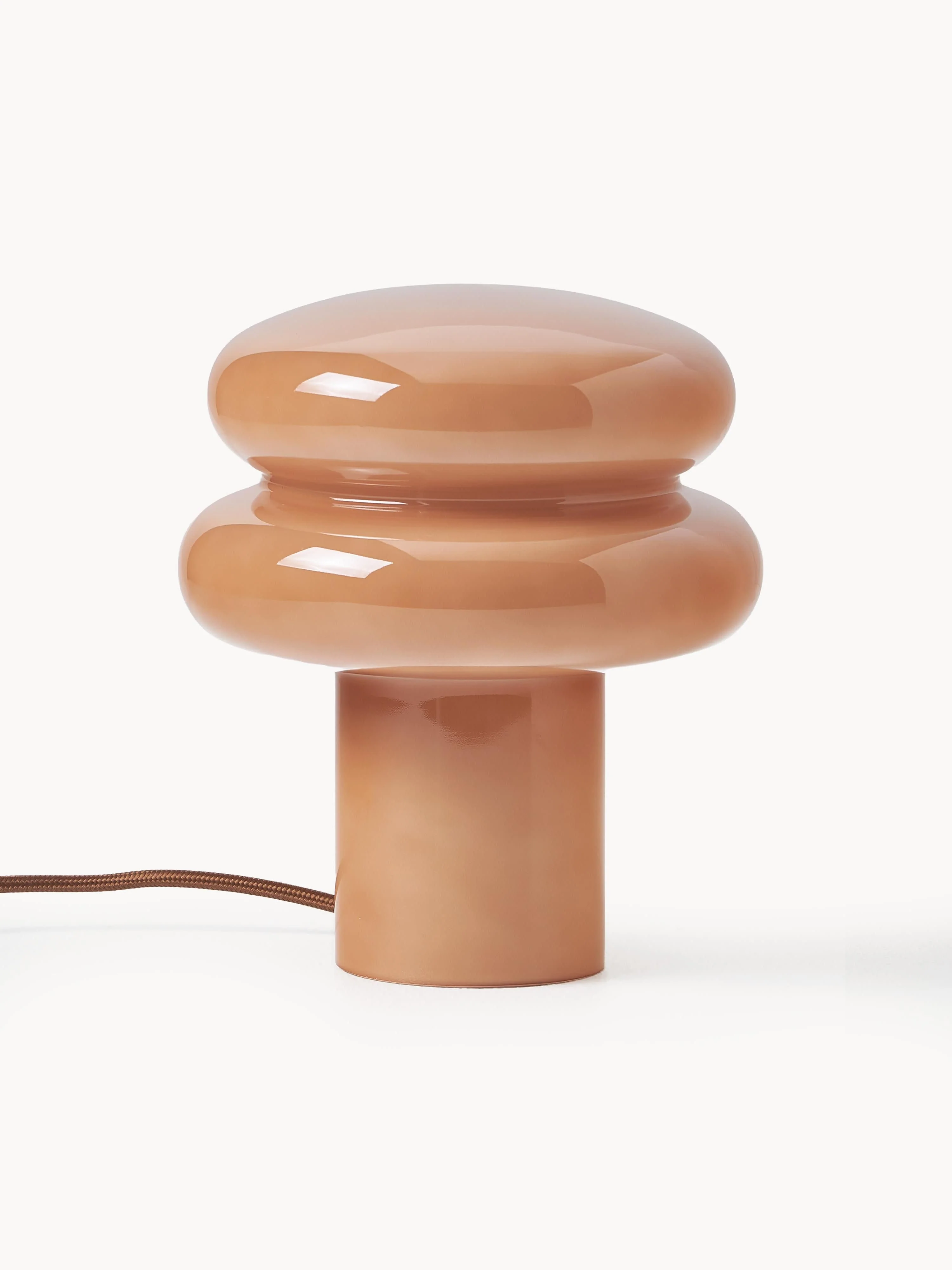 Kleine Tischlampe Baya aus Opalglas