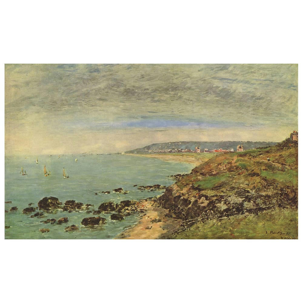 - Tableau - La Côte Atlantique à Bénerville - Eugène Boudin 50x80cm