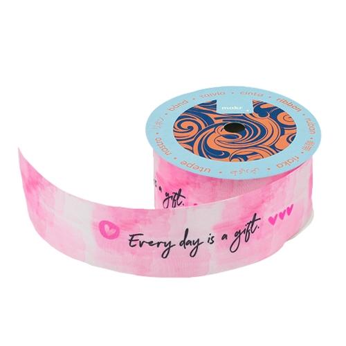Makr Ribbon, Everyday Is A Gift Satin- 38mmx3.6m