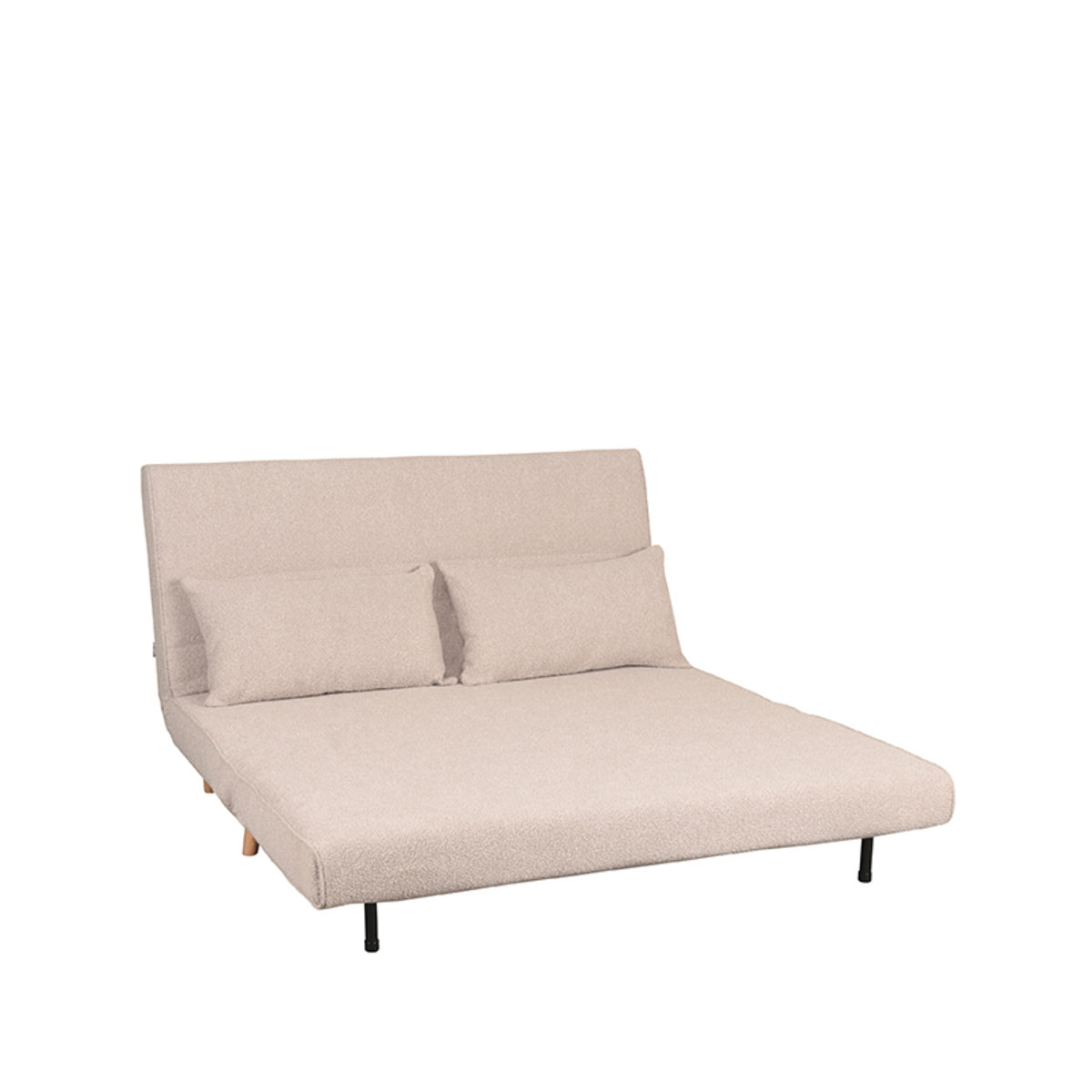 LABEL51 Slaapbank Double - Naturel Bouclé - 141x90x81cm