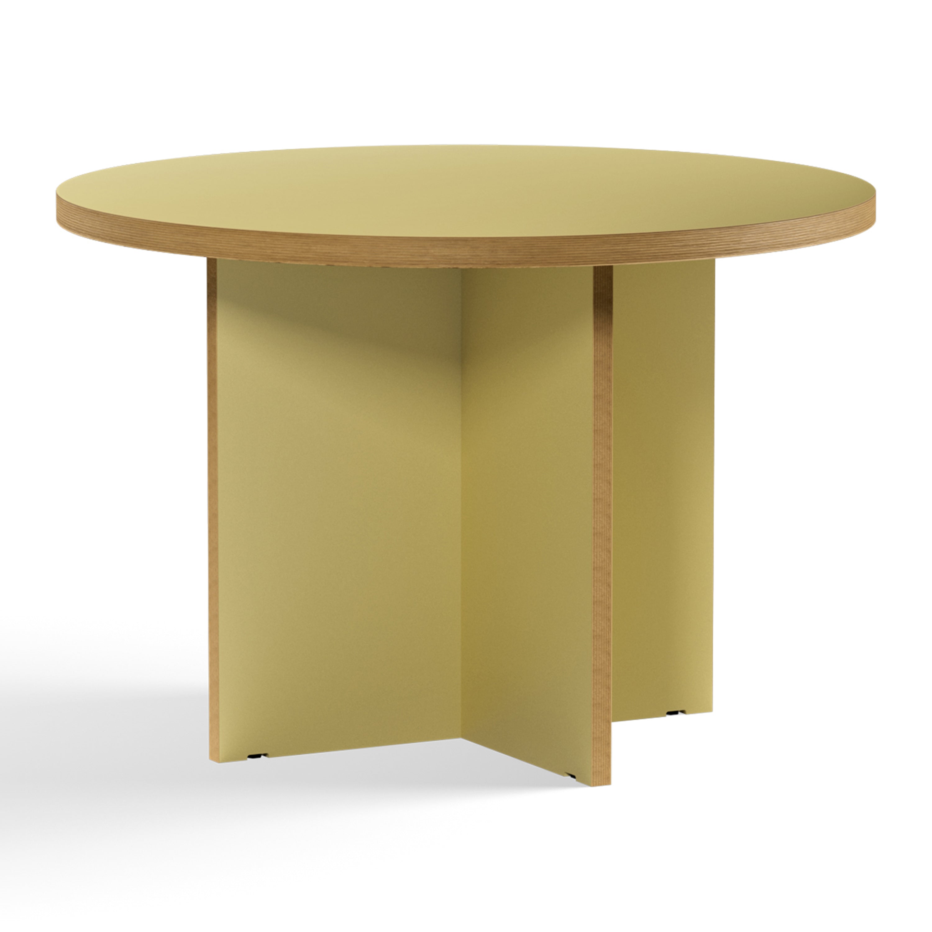 HKliving Dining Table Eettafel - Ø 110 cm - Olive