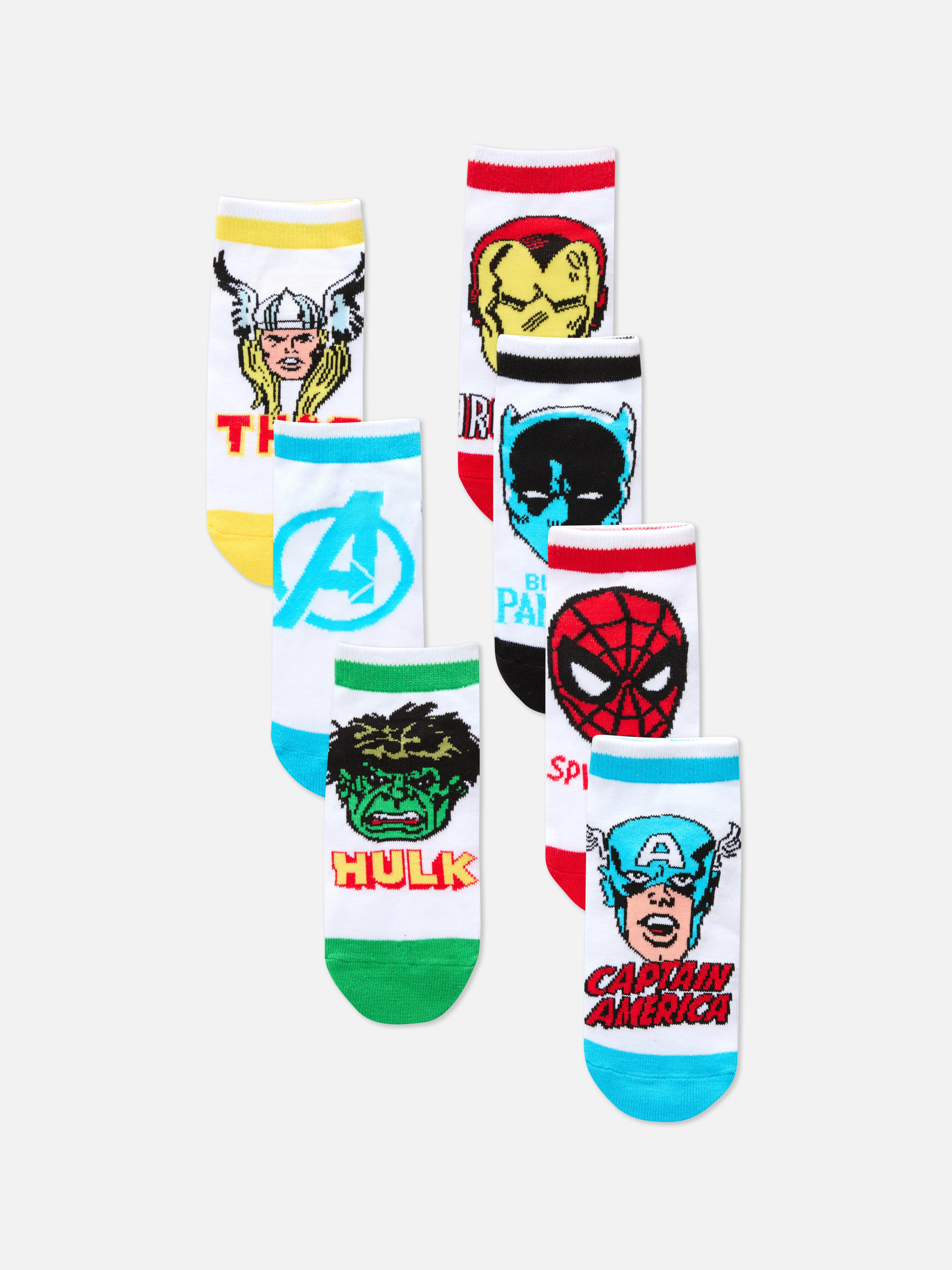 7pk MARVEL Avengers Socks