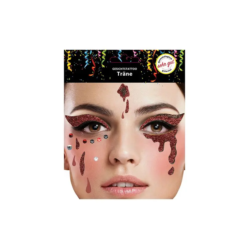 Sticker Gesichts Tattoo Tränen