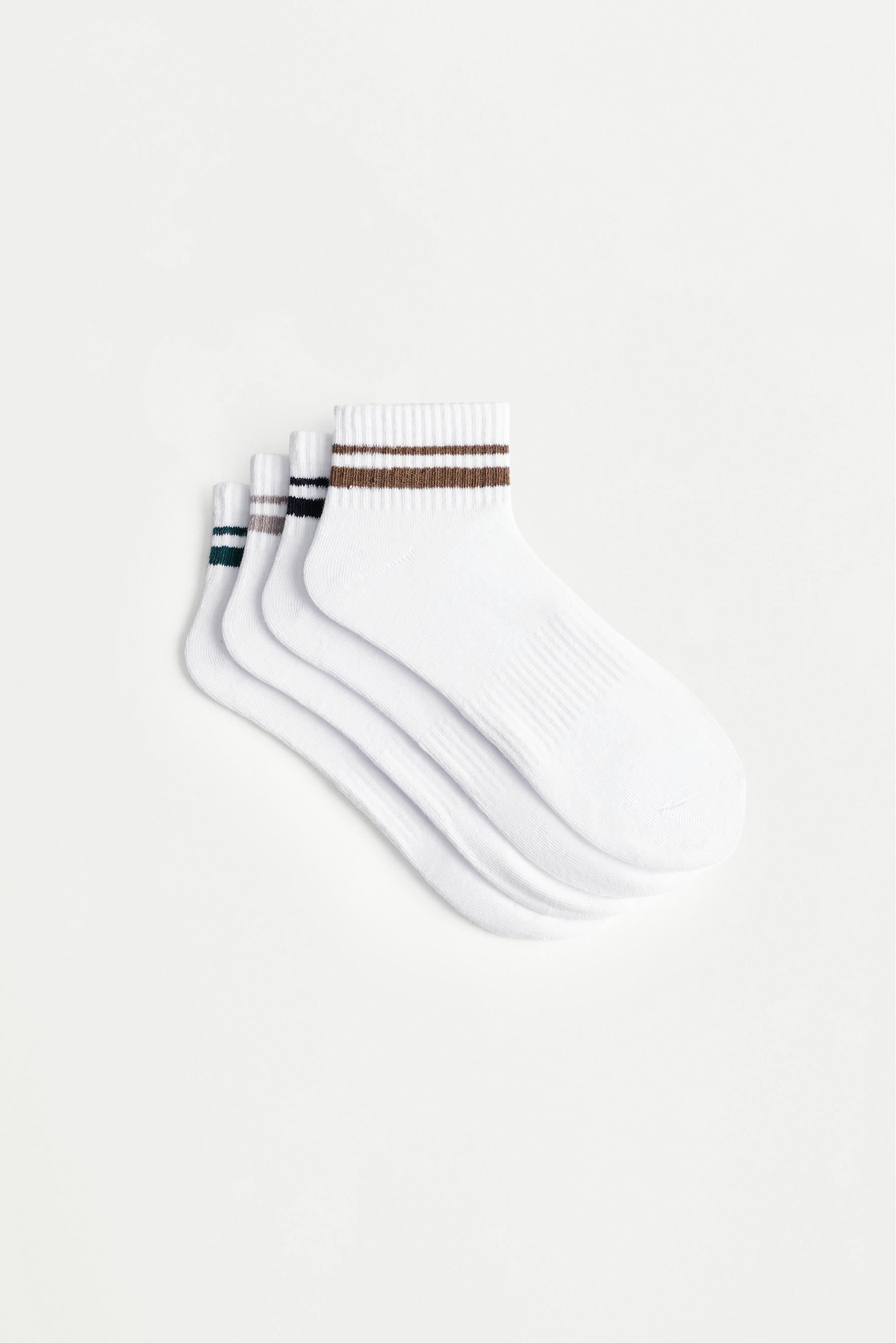 Calcetines tobilleros rayas (Pack 4)