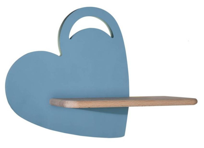 Lampa kinkiet HEART 5w led 4000k iq kids z otworem niebieski