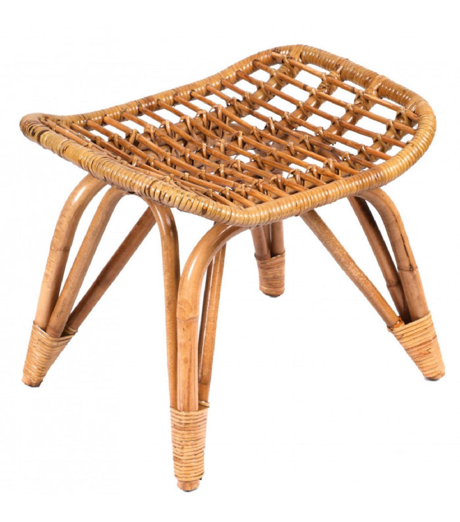 ROTIN - Repose pied en rotin