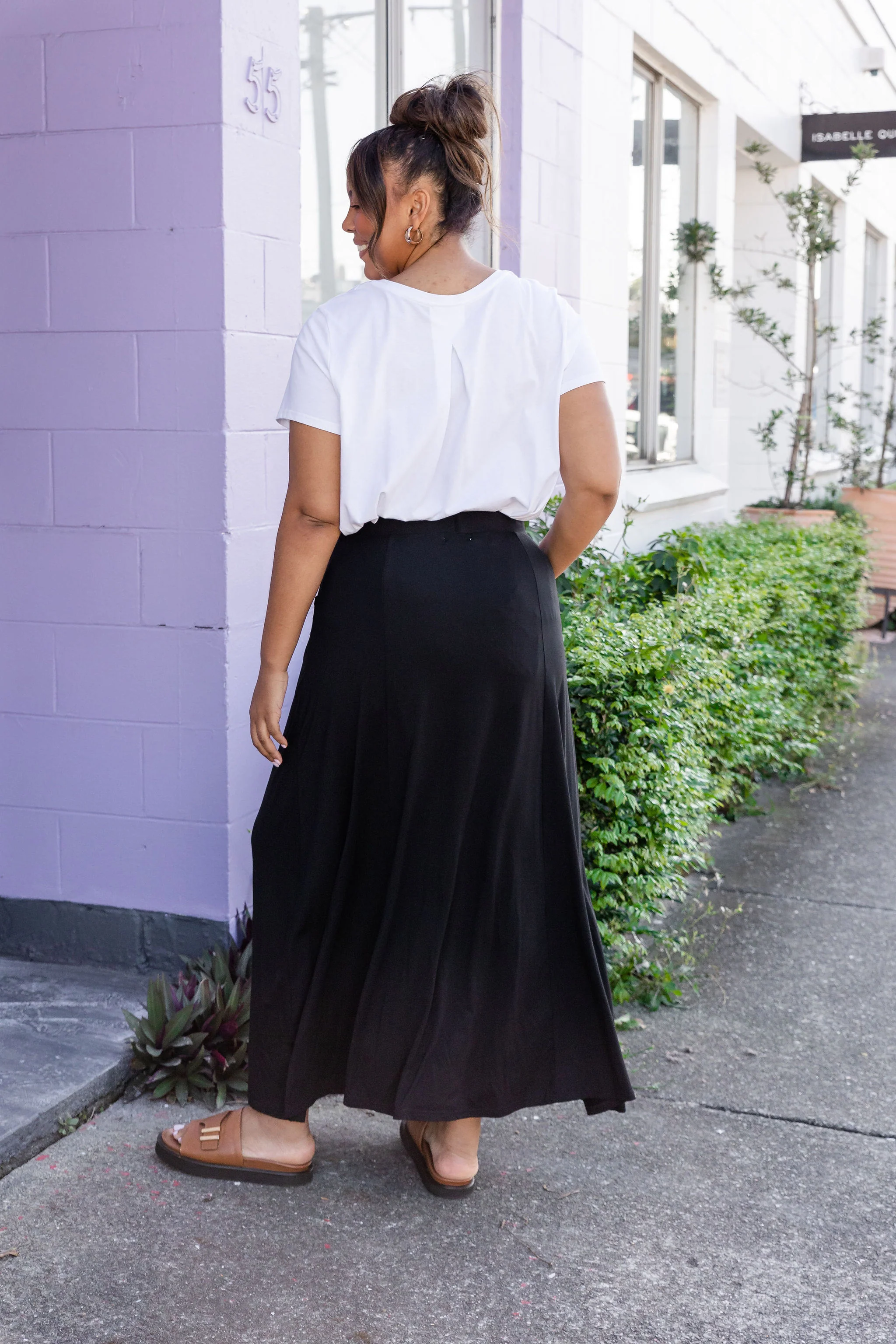 Olivia Maxi Skirt in Black