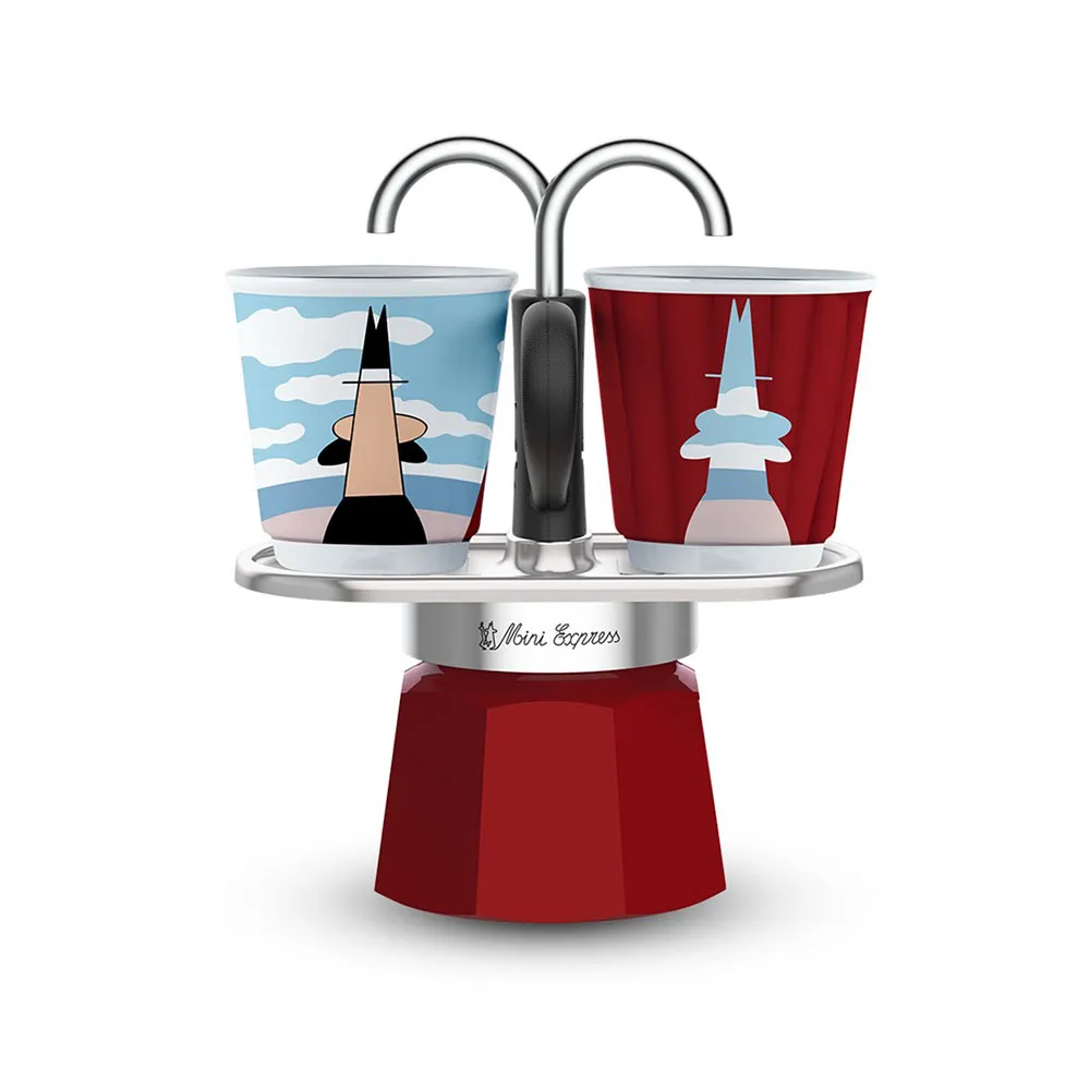 Bialetti Mini Express Magritte italian coffee maker 2 cups