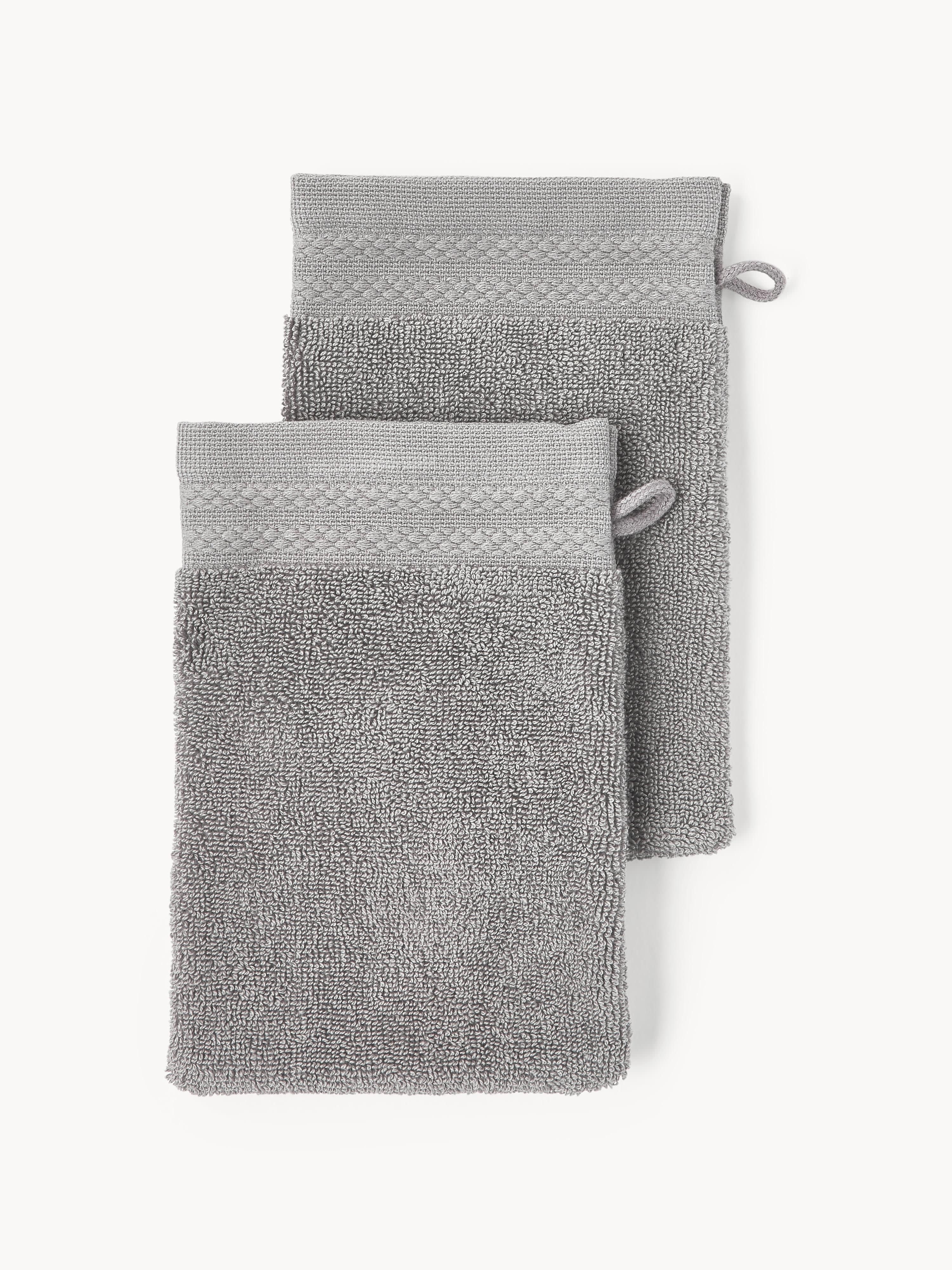 Waschhandschuhe Premium aus Bio-Baumwolle, 2er-Set