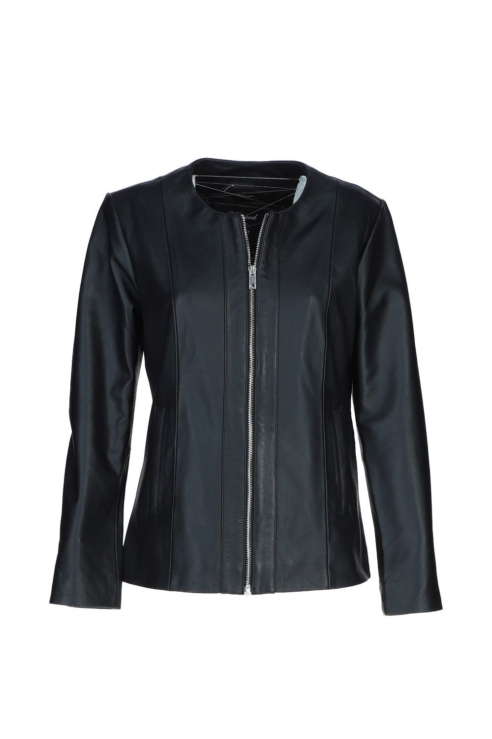 Ashwood Leather Real Leather Casual Collarless Jacket