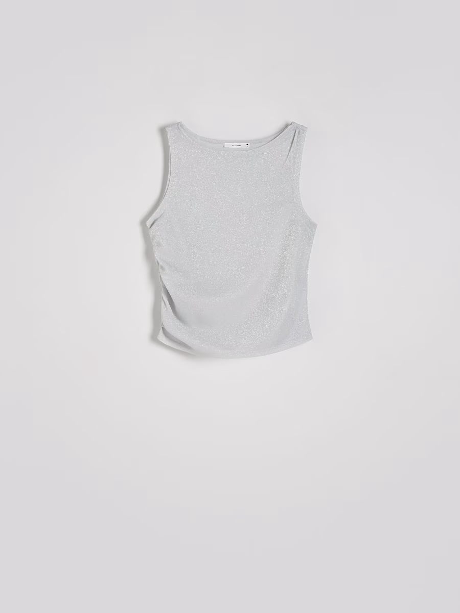 Top With Metallised Yarn Blend