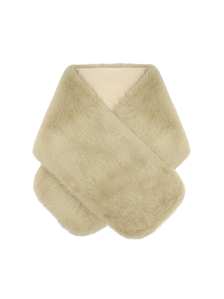 Soft etolo shawl in beige color