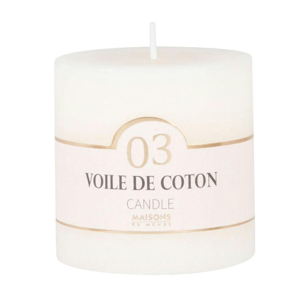 COLORAMA - Bougie parfumée blanche H7, 230g