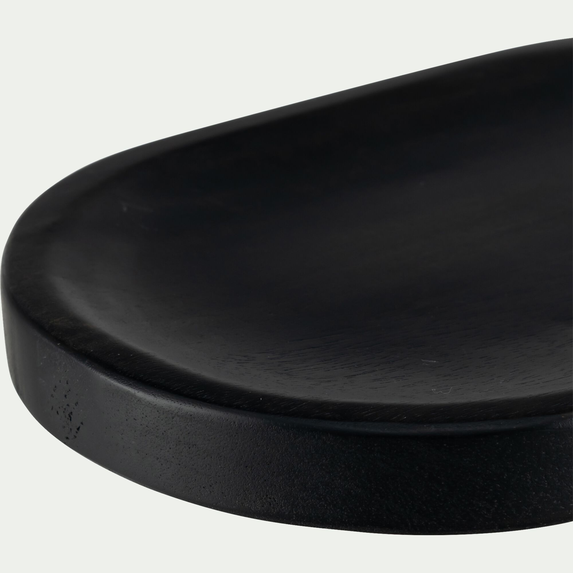 LAGUR - Plateau déco en bois de manguier 30x20cm - noir