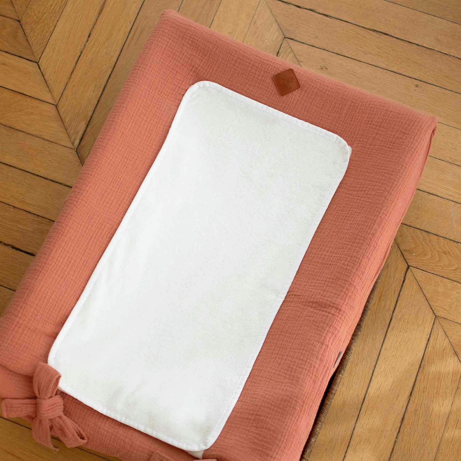 JEANNE - Housse de matelas à langer en gaze de coton  70 x 50cm H 70 x l 50