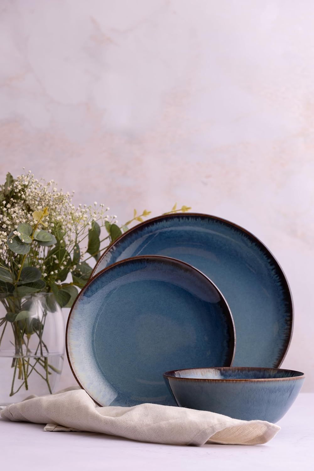 Mason Cash Reactive 12 Piece Dinnerset Blue