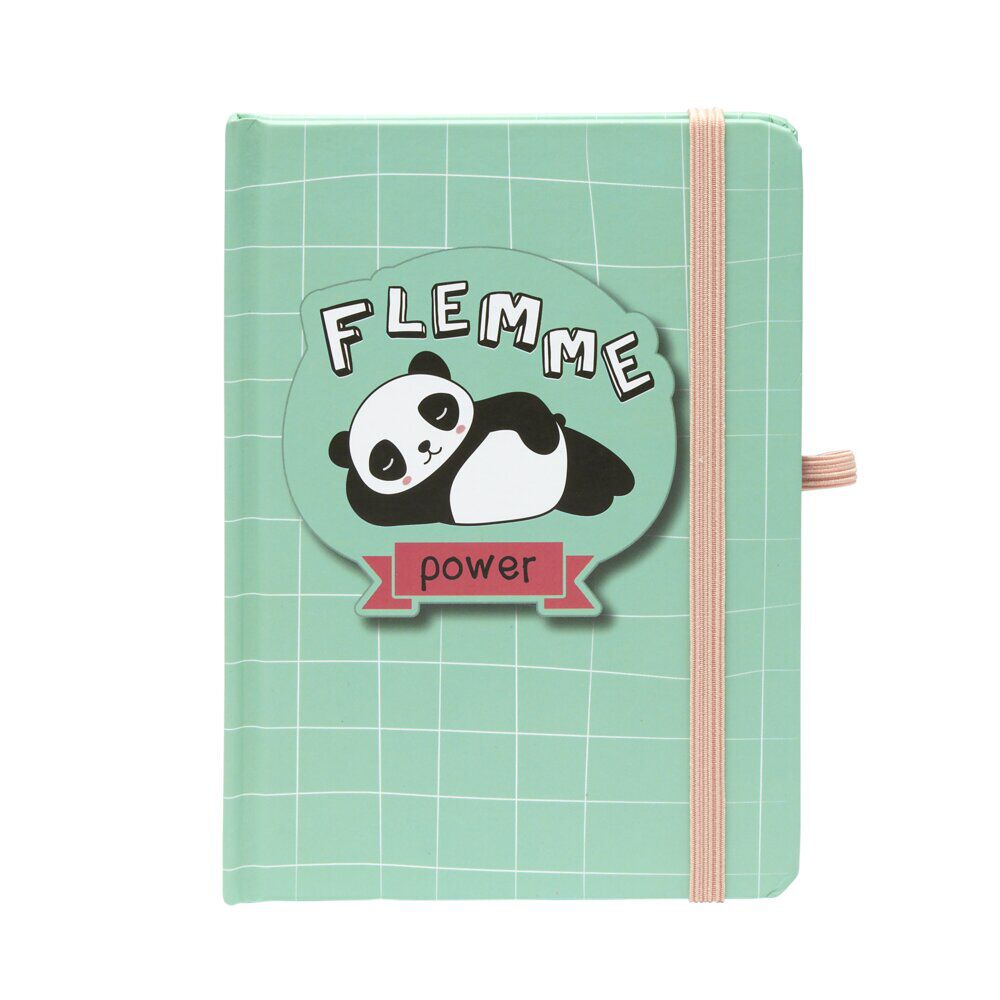Carnet de note kawaii Flemme Power 11x14cm