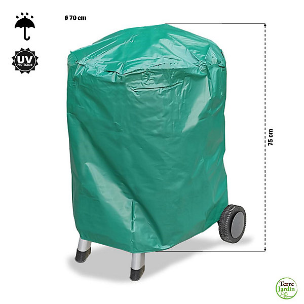 Housse de protection en PVC pour barbecue rond