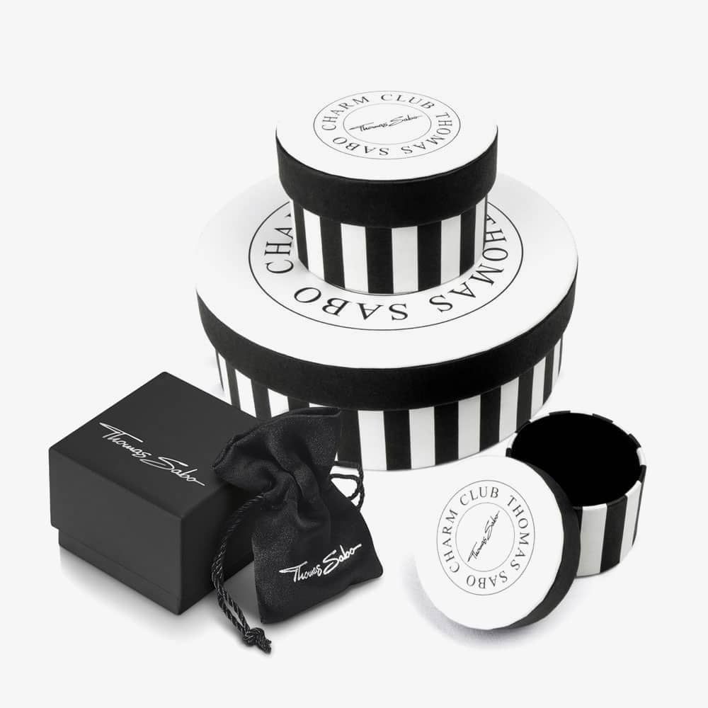 THOMAS SABO Silver & Cubic Zirconia Padlock Signet Ring TR2372-051-14 54