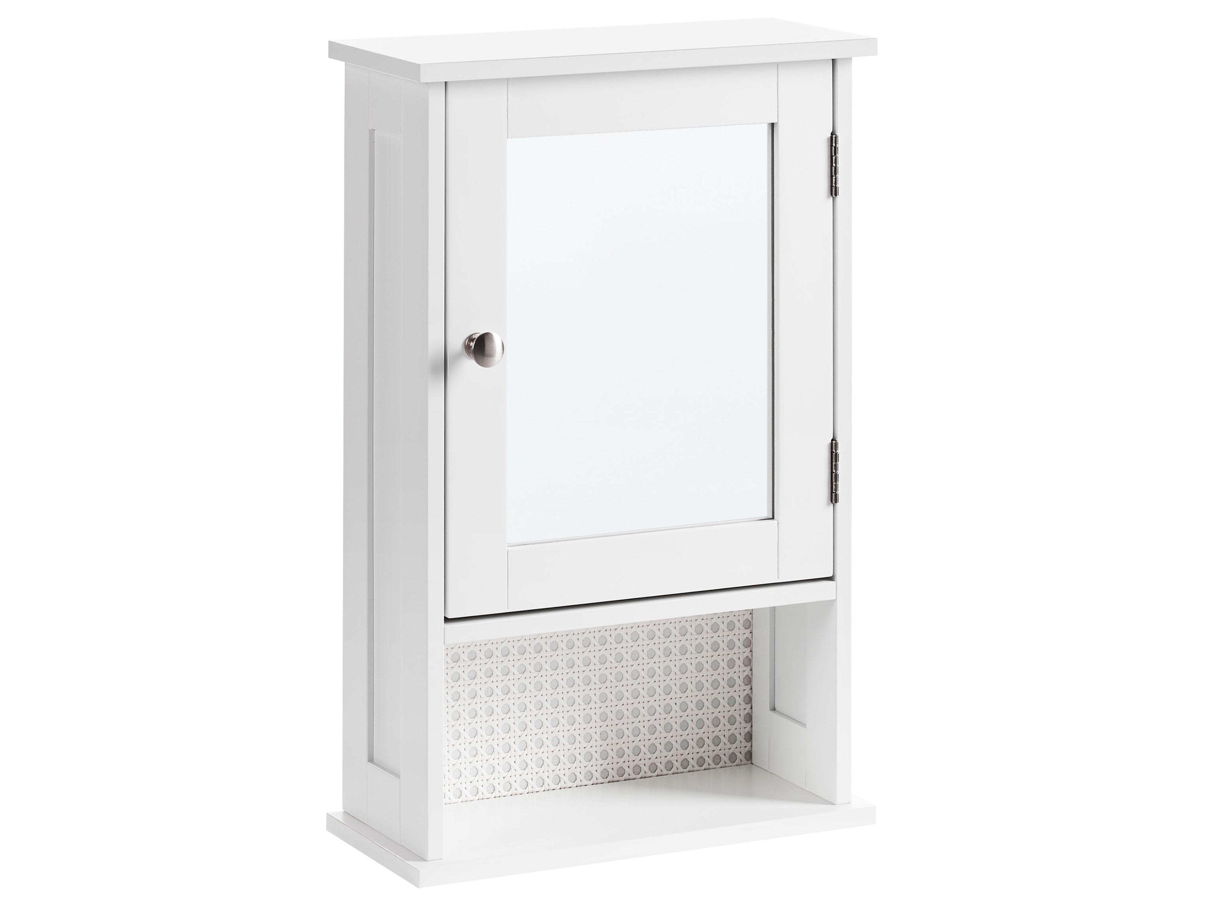 Bathroom Wall Mounted Mirror Cabinet HUILA 34 cm 53 cm White